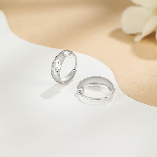 Safir platinum earrings for women PT950 platinum snake belly earrings sparkling crushed ice platinum earrings about 1.90 grams