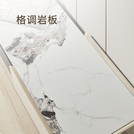 KUKA Modern Simple Slate Coffee Table TV Cabinet Tea Table Small Apartment Coffee Table Light Luxury Square High-Head Coffee Table 7073 Upgraded Coffee Table