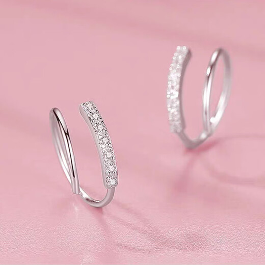 Holycat Cat in Arms 999 pure silver zircon spiral earrings for women niche high-end earrings cold style earrings jewelry birthday gift 999 silver zircon rotating earrings pair