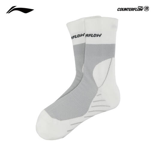 Li Ning Outdoor CF Traceable Socks Men's and Women's 25 Autumn and Winter Mid-length Socks (No returns or exchanges after opening) AWLV045