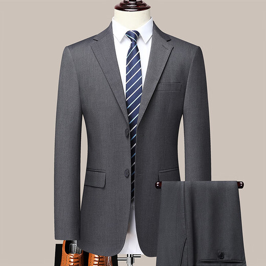 SEVEN 7 Seven brand men's suit casual suit spring and autumn business men's thin section professional decoration body style fashionable two-piece set Navy blue (top + pants) 2XL 185- (recommended 145-160Jin Jin equals 0.5 kg)