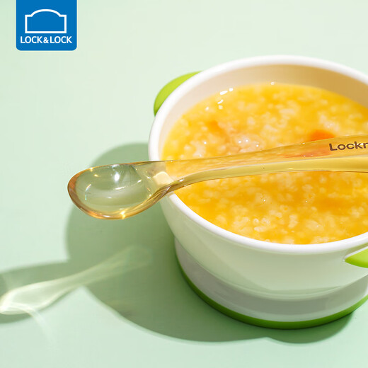 Lock Lock (LOCK/LOCK) baby supplementary food spoon Newborn PPSU mud scraping spoon elbow fruit puree supplementary food feeding baby tableware including storage box