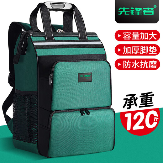 Sailoto tool backpack tool bag electrician Oxford cloth thickened wear-resistant multi-functional repair installation waterproof No. 117 backpack 16 inches black