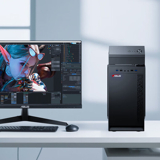 ASUS graphics workstation i7 designer dedicated graphic design CAD drawing 3D modeling rendering UG art video editing dual hard drive desktop assembly computer host configuration seven 12th generation i7/32G/RTX3060 12G host + 27-inch monitor