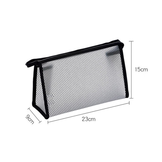 EEKIKS business trip toiletry bag, large capacity simple portable cosmetic bag for men and women, transparent waterproof storage bag, white