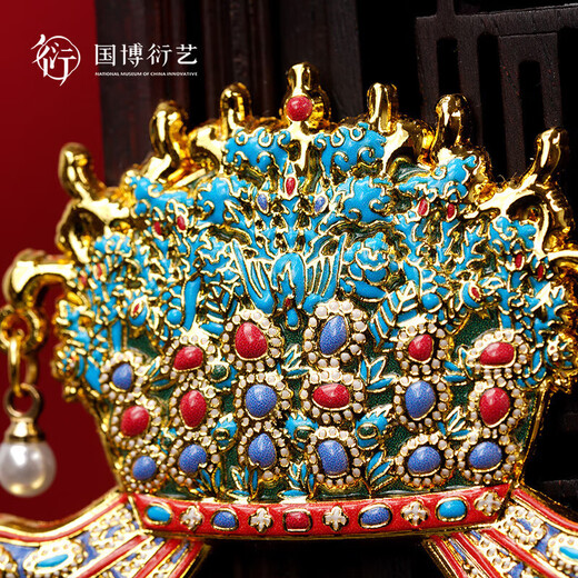 National Museum of China Empress Xiaoduan's Phoenix Crown Magnetic Badge Cultural and Creative Refrigerator Magnet National Expo Sends Birthday Gifts to Friends
