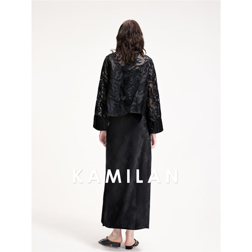 Kamilan Retro Stand Compet Button Butting Jacket для женщин весна и летом 2025 г.