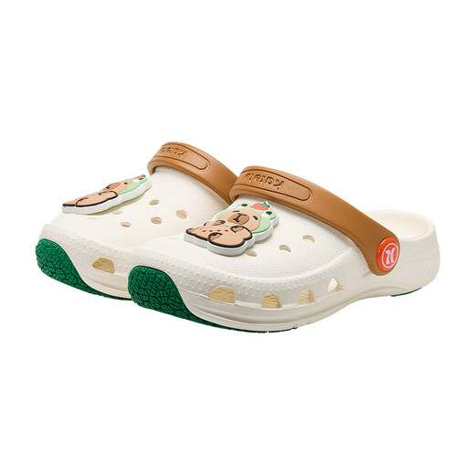 Carter Rabbit New Product Children's Sandals Summer Baby Girls Indoor Quick-Drying Sandals Non-Slip Anti-collision Boys Outdoor Baby Slippers Beige White Brown 21 cm Inner Length