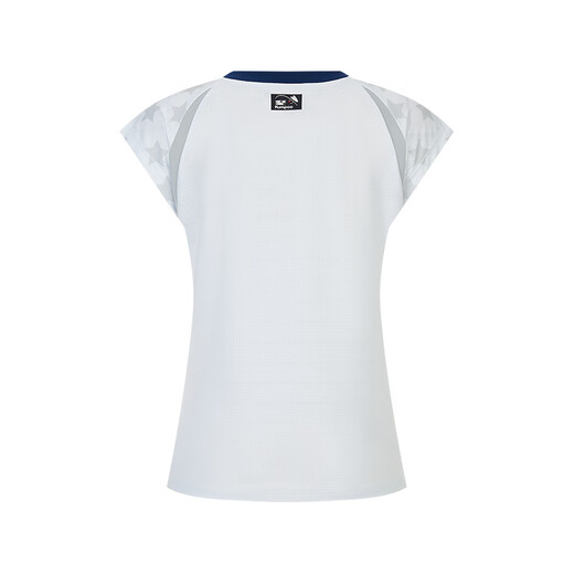 KUMPOO Crying Center Joint Series Badminton Wear Manches Courtes Mode Tendance KUMPOO T-Shirt de Sport pour Femmes Top Manches Courtes Blanc M