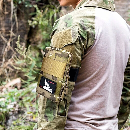 Complete mobile phone arm bag running bag sports hand bag mobile phone bag men's arm multi-functional outdoor sports leisure waterproof large small style black single bag + armband