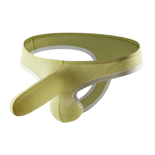 Iosn summer new barbie pattern underwear sexy and interesting low-waist breathable sweat-absorbent color matching quick-drying men's thong dark gray XL X