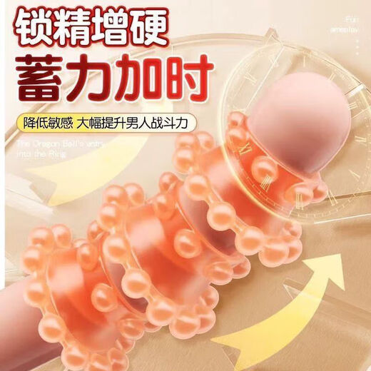 Secret Love Finger Cots, Sexy Adult Products, Glans Cover, Thickened Delayed Double Row Semen Locking Ring, Large Granule Wolf Teeth Sleeve, Double Row Dragon Ball Semen Locking Ring, One + One Bag of Lubricant