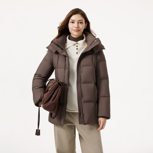 Tambor down jacket women's mid-length removable hood versatile casual winter warm jacket TB5530558Z Smuka 165