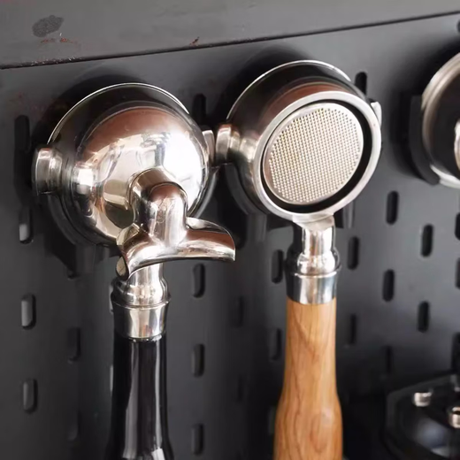 Other coffee machine handle bracket 58mm universal coffee appliance hole board storage accessory rack 2025 new style 58mm binaural universal cat shape/black