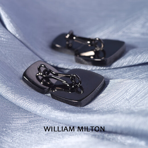 WILLIAM MILTON colorful mother-of-pearl French cufflinks cufflinks men's light luxury cuff nails birthday gift -_gun color style