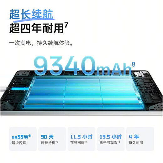 OPPO Pad SE 11英寸高清大屏平板电脑 8GB+256GB 夜幕蓝 办公游戏娱乐学习平板