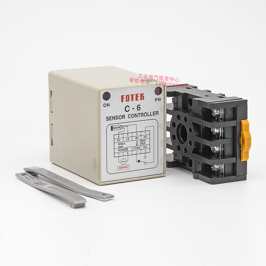 Yue Changsheng genuine Taiwan original FOTEK Yangming liquid level relay FR-1 controller C-6 AC220V one AC C-6AC220V comes with base