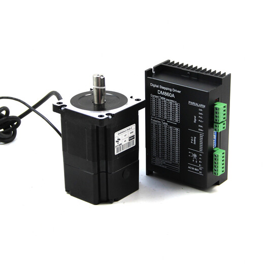 Yue Changsheng electromagnetic brake 86 stepper motor driver set crane 86BYG2508/12NM brake motor era superior driver ZD-2HA860-HB