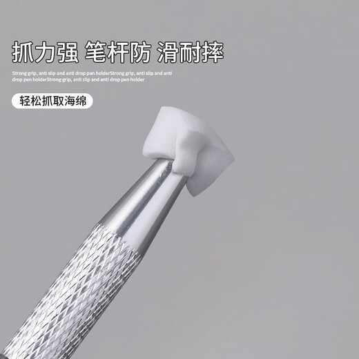 Bai Qixin's Paipai Sponge Clip Anti-slip High Density Sponge Gradient Blush Blush Painting Special Manicure Tool 100 pieces in box White 1cm + small gripper 1 piece