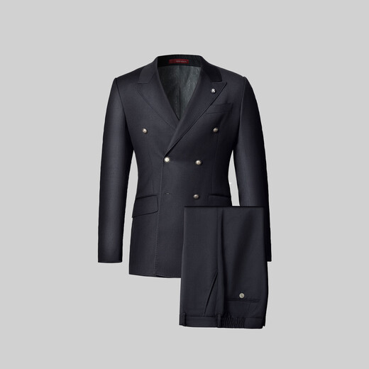 VICUTU Memory Suit Men's Suit Top 25 Autumn New Comfortable Warm Skin Friendly Business Commuting Suit Jacket Black 35 180/93A Suit Pants