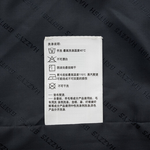 HAZZYS Men's 2025 Autumn New Jacket Water-Repellent and Windproof Removable Hat Jacket Men's ASVZU0CCU07 Dark Navy Blue DN L (175/96A 48)