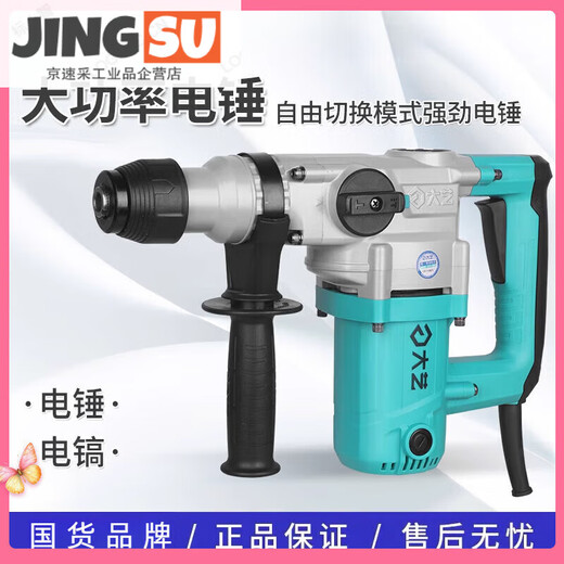 Dayi Electric Hammer Electric Picks Dual-Purpose High Power Industrial-Grade Impact Drill Beton Elektrowerkzeug 220 V Elektrobohrer 6630 [Zwei 6630 [zwei 1050 Watt]