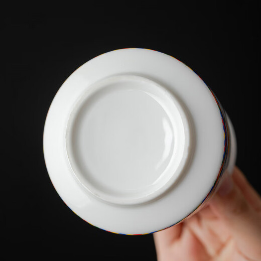 Tang Feng Tea Ceremony Six Gentlemen Set High-end Light Luxury Kung Fu Tea Set Accessories White Porcelain Tea Cylinder Pot Keeping Pen Tea Clamp Tea Making Tools White Porcelain Jiangya Tea Ceremony Cylinder + Ebony Pinsheng Accessories