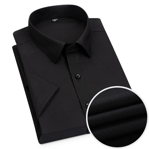 CEO Yageor 2025 summer new style for men's middle-aged and young lapels for business multi-color non-scalding and anti-wrinkle fashion trend short sleeves DX6630 38