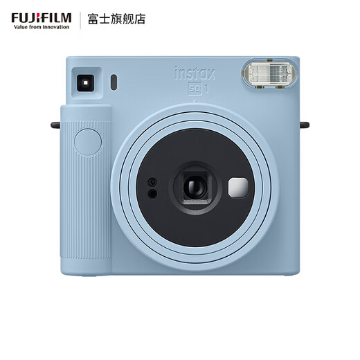 FUJIFILM Instax SQ1 Instant Imaging Camera Square Photo Paper Glacier Blue Package 1 Contains 40 sheets of white edge photo paper + peripheral accessories Official standard