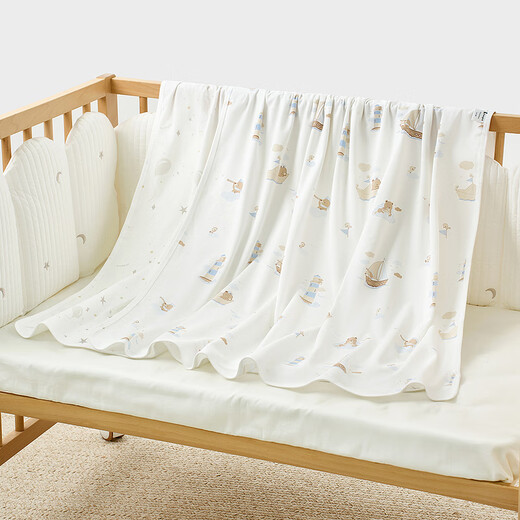 Tongtai (TONGTAI) baby swaddle pure cotton baby swaddle newborn blanket cover quilt anti-jump wrap cover blanket bear 85x85cm