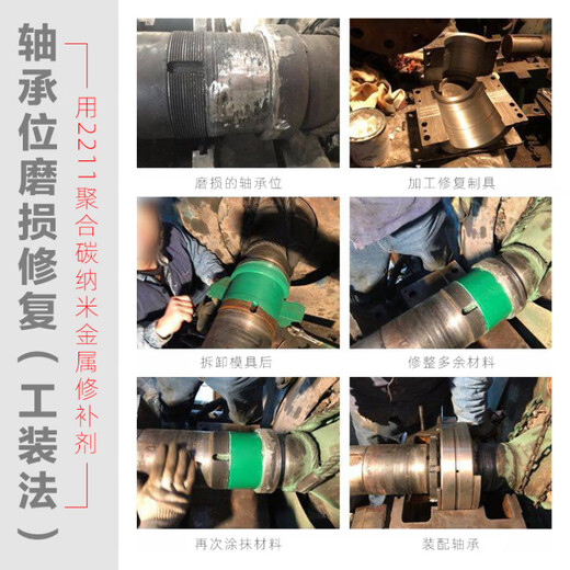 Bearing shaft wear running ring repair agent enamel reactor anti-corrosion coating Fushi blue 2211F repair material release agent