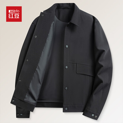 Red bean jacket men's business casual lapel spring and autumn 2025 new style young and middle-aged simple versatile workwear jacket