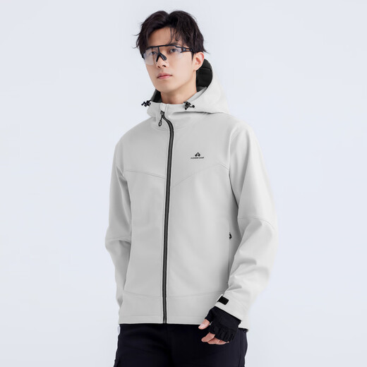 Pathfinder Seal Soft Shell Jacket Men's Windproof and Waterproof Outdoor Travel Mountaineering Jacket Men's Autumn and Winter Velvet Jacket Casual Jacket