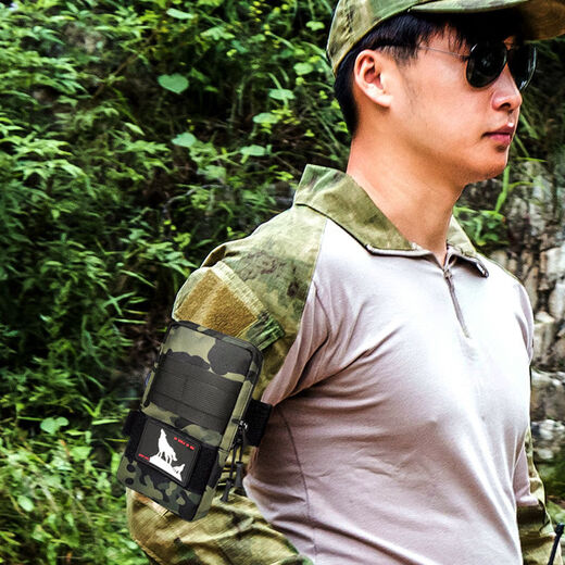 Complete mobile phone arm bag running bag sports hand bag mobile phone bag men's arm multi-functional outdoor sports leisure waterproof large small style black single bag + armband