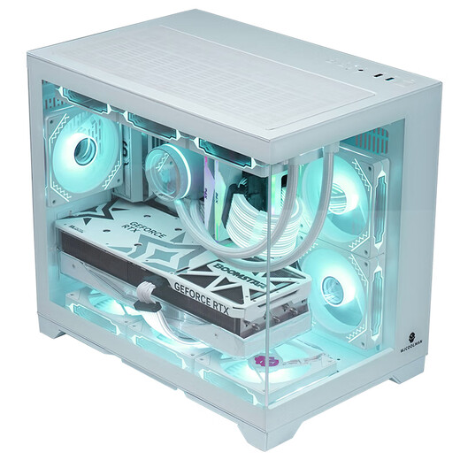 ASUS Tianxuan 5060Ti/5060 graphics card i514600KF/245KF assembled computer desktop complete machine DIY Hatsune Miku mod chassis game console white appearance sea view room i5 14600KF + ASUS RTX5060 configuration nine
