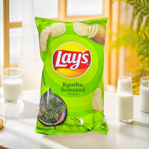 Lay's Potato Chips Kyushu Rock-Yaki Seaweed 184.2g Made in Taiwan Snacks Must-have for TV dramas