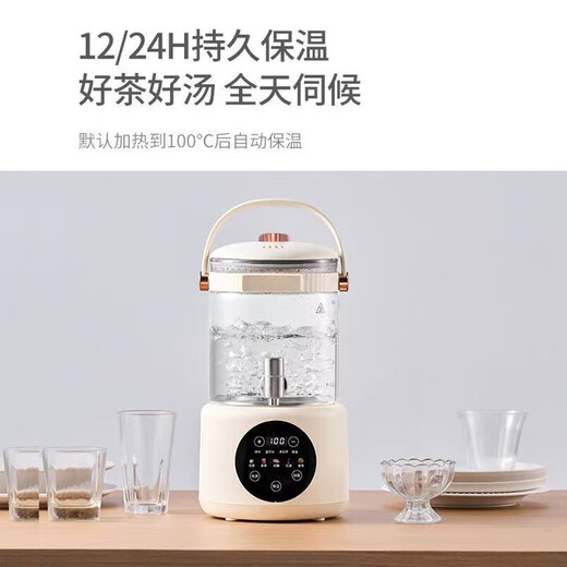 SPUCR health pot household 0 coating large capacity high power multifunctional flower teapot fruit tea milk tea bucket smart water boiling electric kettle flagship model 4.5L 4.5L 316 stainless steel