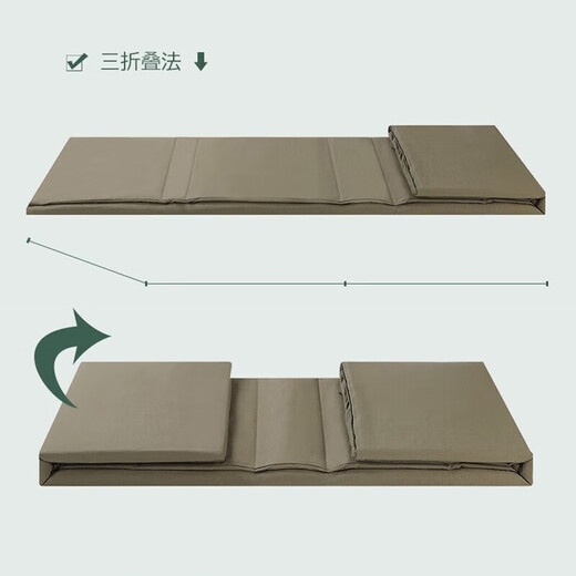 Jingantong housekeeping fixed quilt three-fold quilt housekeeping quilt can be covered and folded military training tofu block military green
