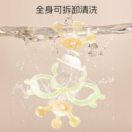 Dr. Ma's Manhattan hand-caught ball teether baby toy Manhattan ball baby silicone teether can be chewed, green