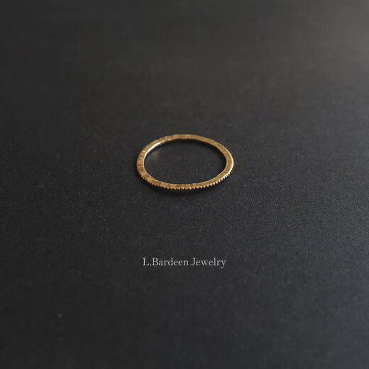 Yuansi niche design 14K gold thin ring ring for women Japanese retro style non-fading ring No. 14 in stock