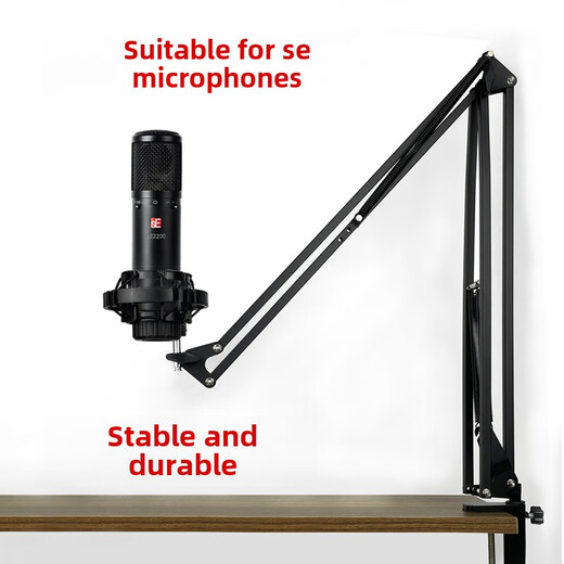 Cool Parts Condenser Microphone Stand Se2200 with Bubble Pack Stand Sex1A Microphone Metal Stand Popular Live Broadcast Desktop Cantilever Stand Se Microphone Shock Mount