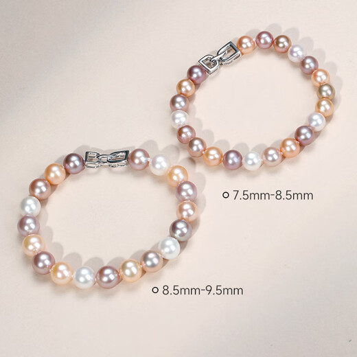 GiO jewelry colorful pearl bracelet women's s925 candy color gift for girlfriend and wife birthday gift