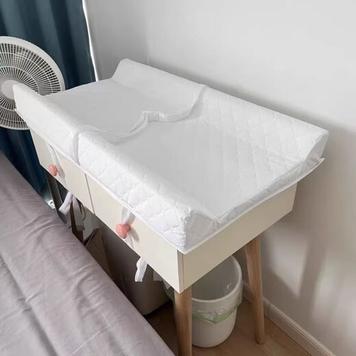 Baby mattress, removable diaper table mat, nursing table, baby massage table, diaper changing portable waterproof mat, cute white bear pure cotton sponge mat, custom size fabric, contact customer service