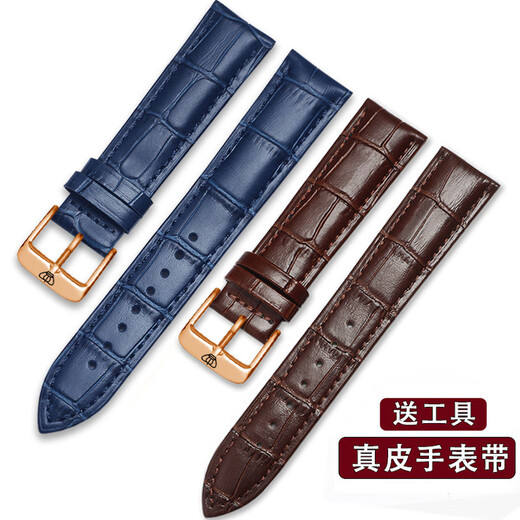 TW adapté à la sangle de montre d'origine Men et femmes en cuir souple 3886/5845/37985825/3833 Bracelet mécanique noir, couche de tête blanche + boucle de broche en argent 22 mm