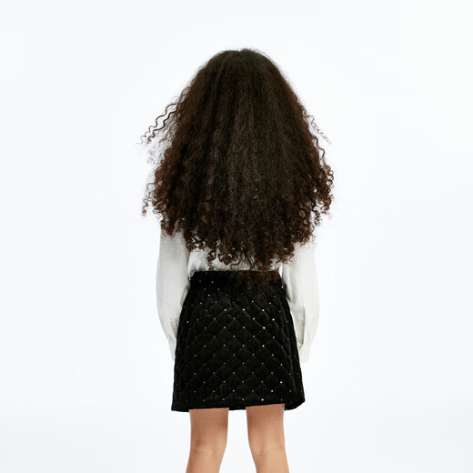 Little MO&Co. Children's clothing winter new style girls pure cotton doll collar white shirt sweet long-sleeved shirt