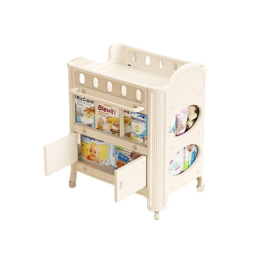 IGIFTFIRE Diaper Table Baby Care Table Newborn Baby Changing Table Massage Touch Bath Table Diaper Table (No Doors + PU Pad