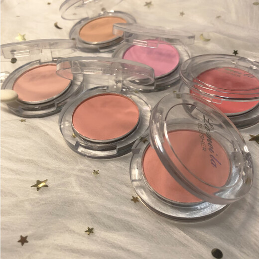Lamela single color ice cube blush ins brightening color long-lasting natural delicate vitality highlight female student style rouge contour 01# peach sugar 3g