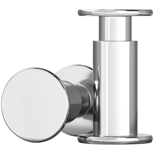 Fengji 304 stainless steel flat head female rivet male female rivet flat round head semi-hollow book album clamping nail M3*4 inner diameter 2 50 sets