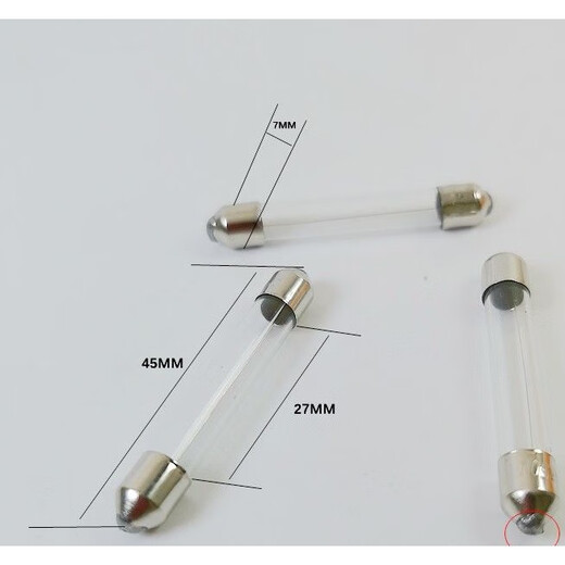 Speed regulator fuse 2A 5A 6A 8A 10A 20A 7X45 glass fuse 6*44 glass tube 3A_(100 pieces)