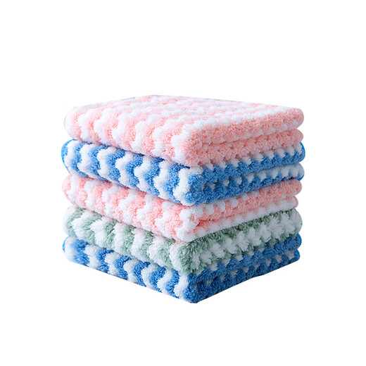 Rag dish towel kitchen cleaning table towel 2 pieces random color